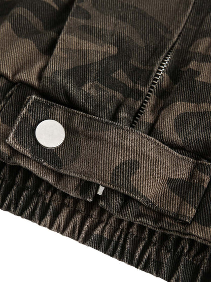 Paper Straight Camouflage Workwear Hoodie