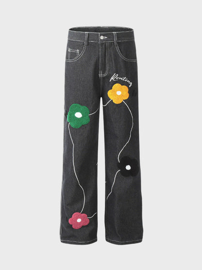 Paper Straight Flower Road Jeans