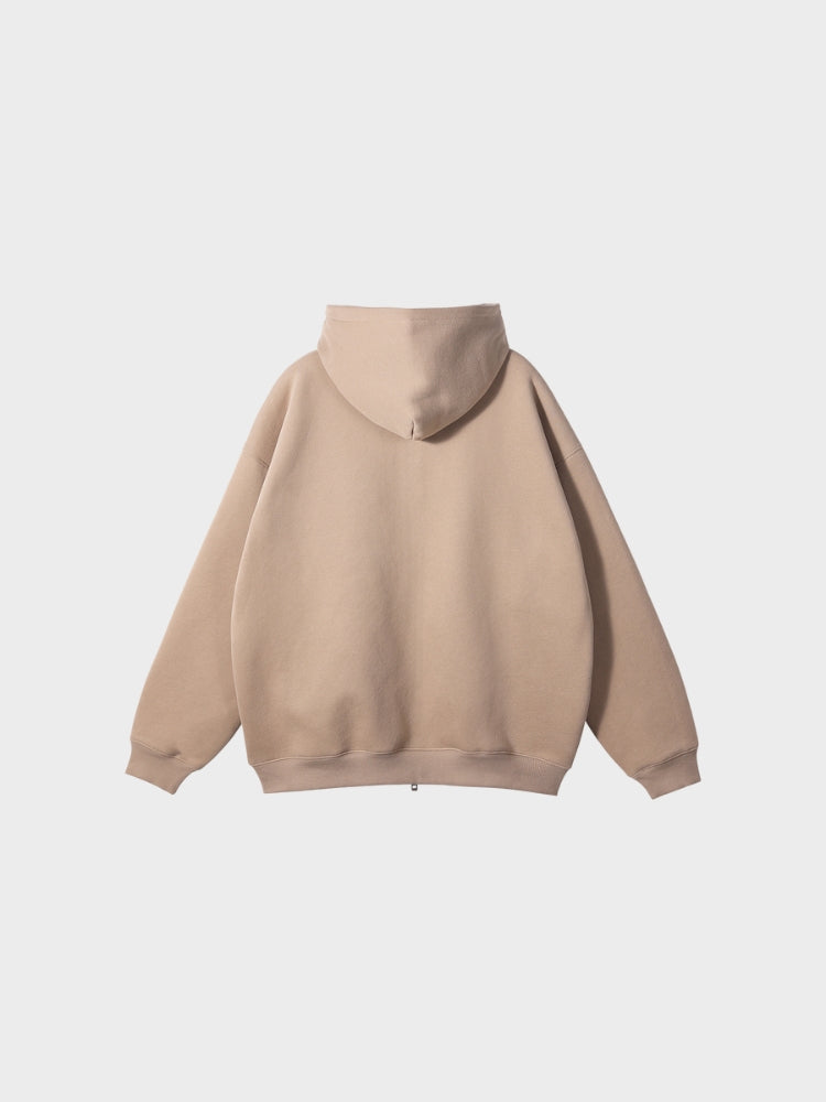 Paper Straight  Zipper Hoodie