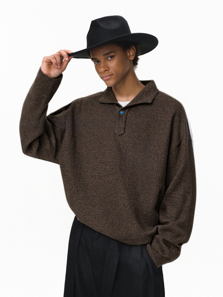 Alpine Rib Knit Brown