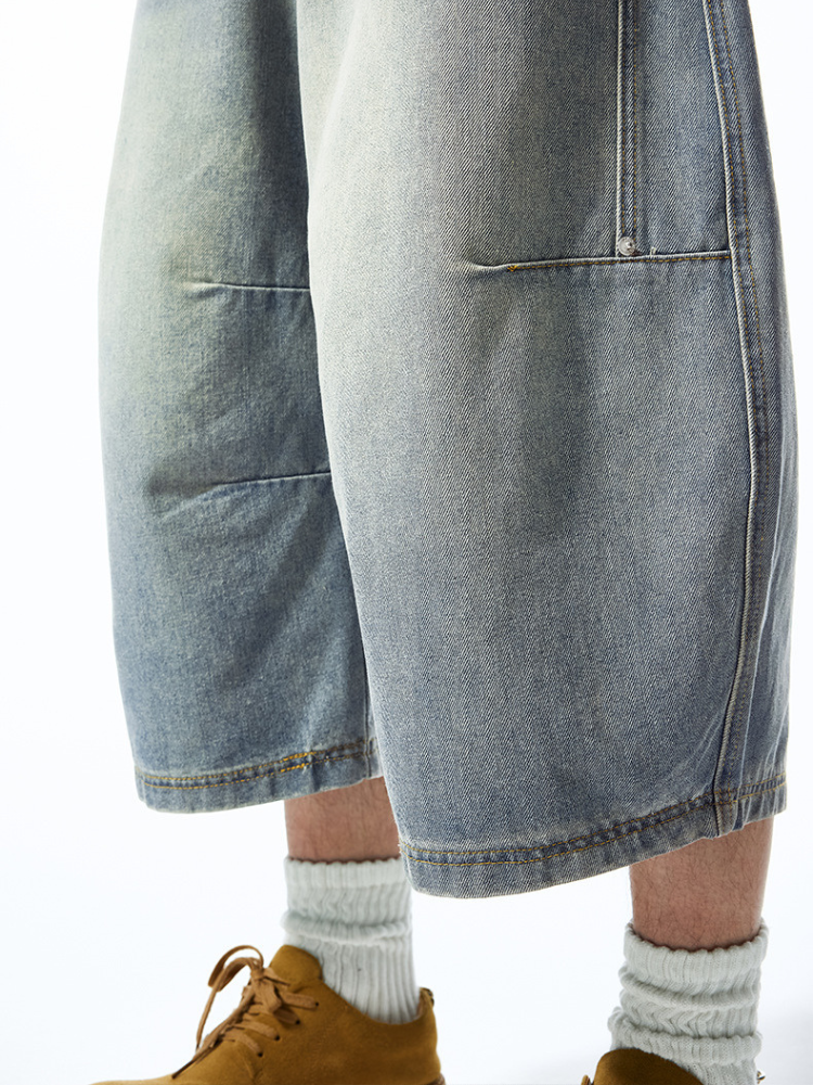 Paper Straight Drop-Length Jorts