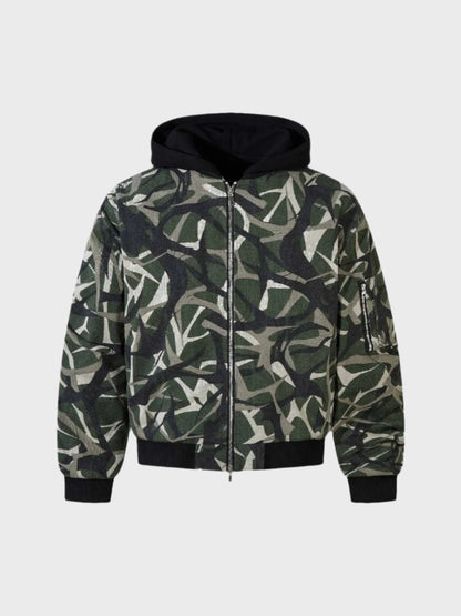 Paper Straight Camouflage Multi Pocket Tracksuit