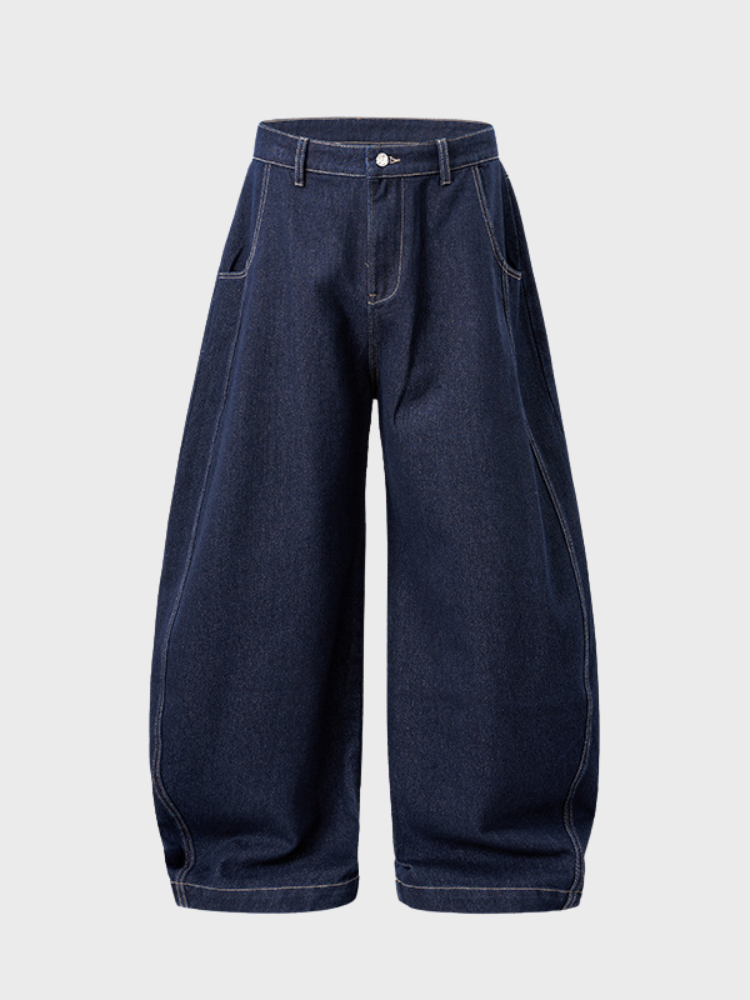 Blue Blood Baggy Jeans Blau
