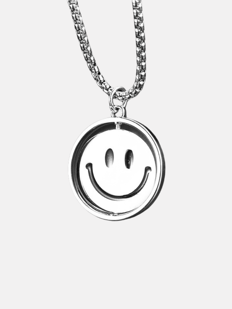 Paper Straight Happy/Sad Necklace