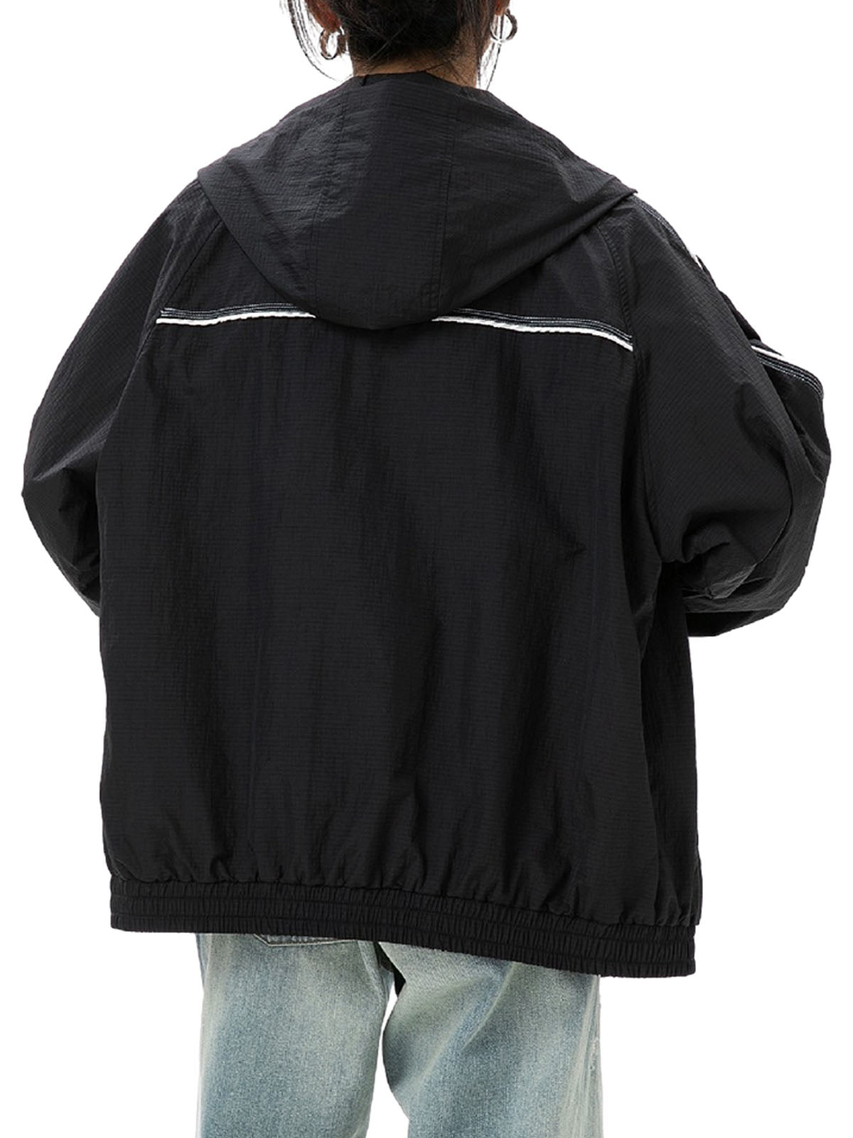 Paper Straight Wind Hooded Jacket