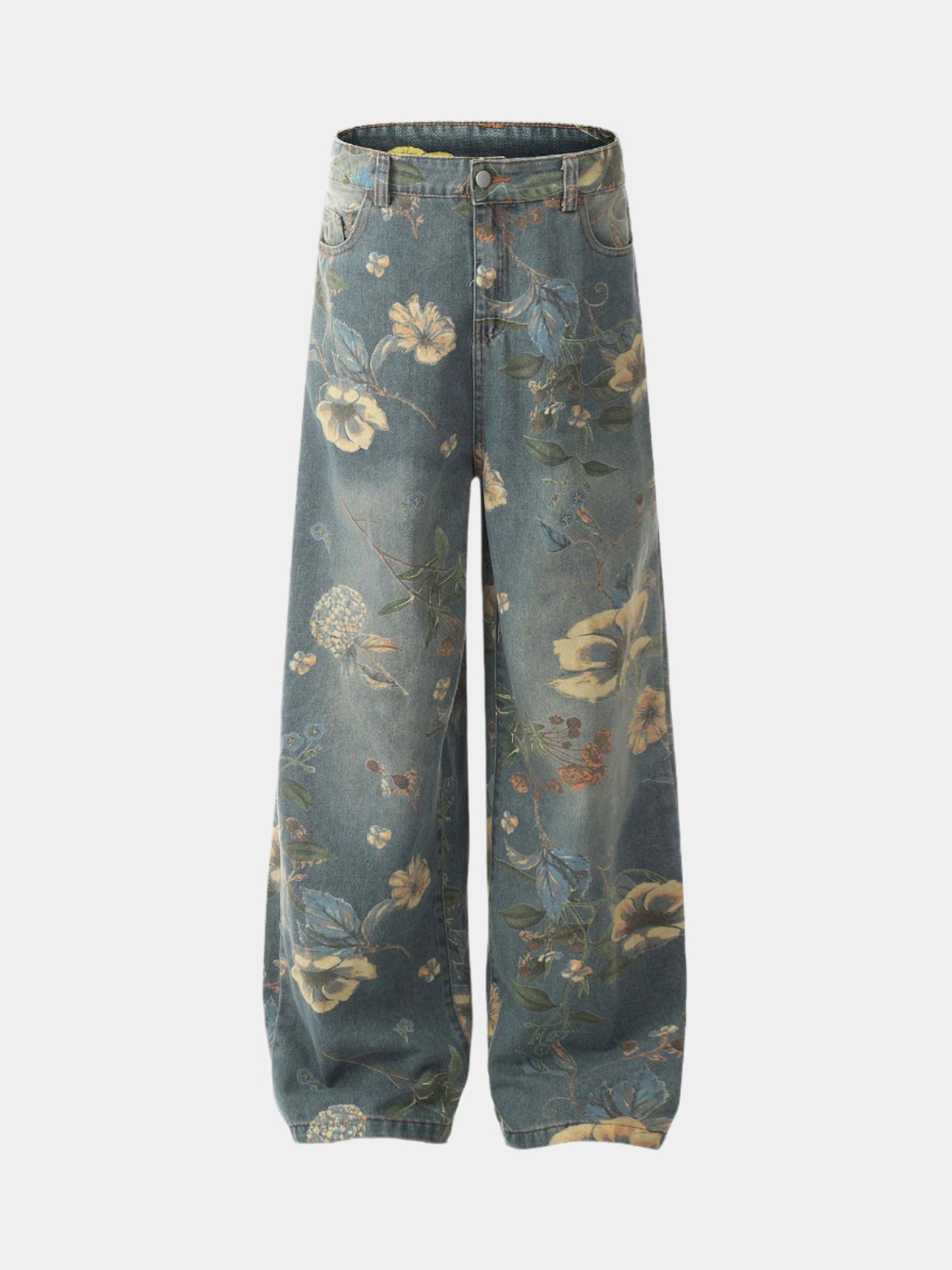 Paper Straight Blossom Baggy Jeans