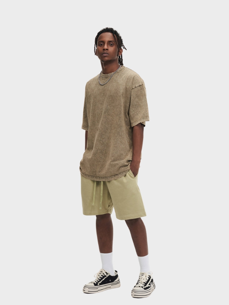Paper Straight Heavy Loose Washed T-Shirt