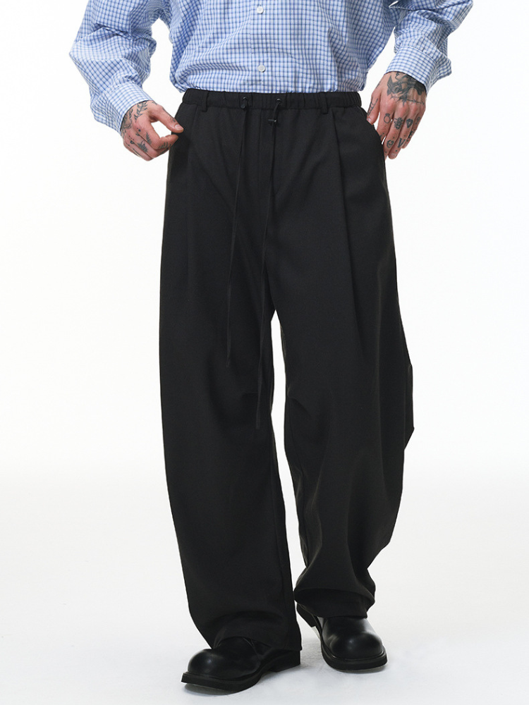 Loom Wide Trouser Black