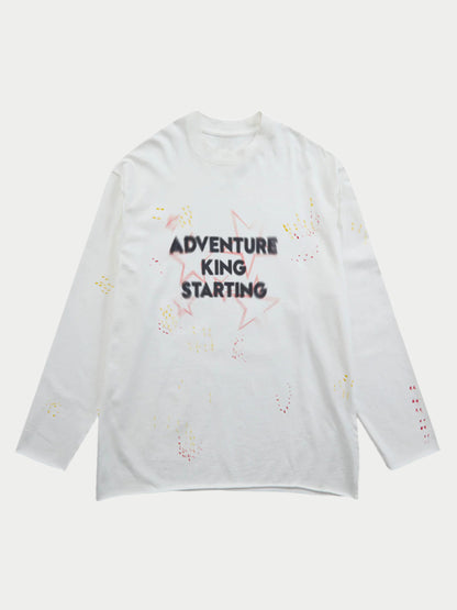 Paper Straight Star King Long Sleeve T-shirt