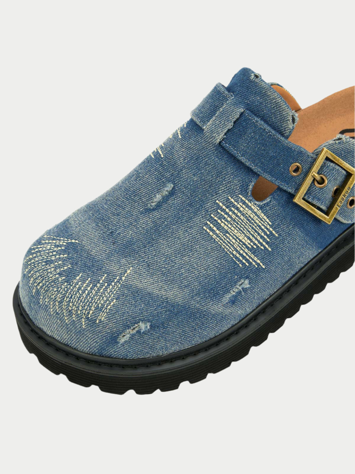 Paper Straight Vintage Denim Birkenstocks