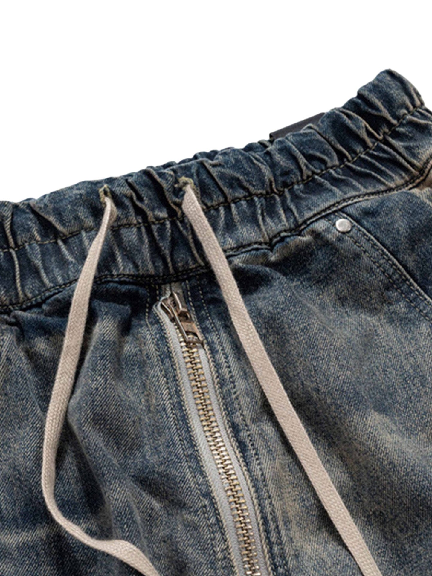 Paper Straight Multi-Pocket Cargo Jeans