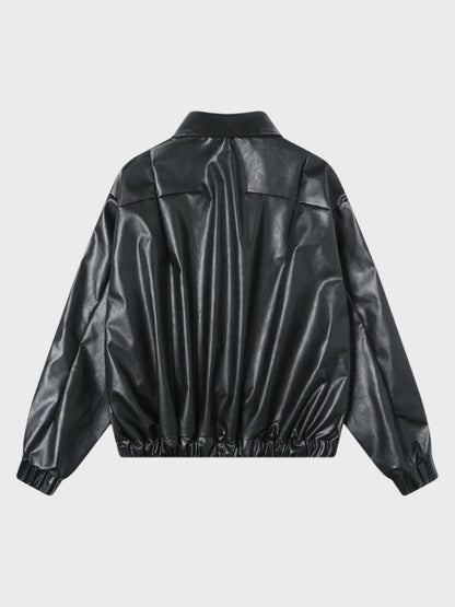 Paper Straight Leather Cycle Jacket