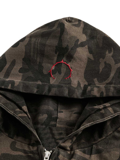 Paper Straight Camouflage Workwear Hoodie