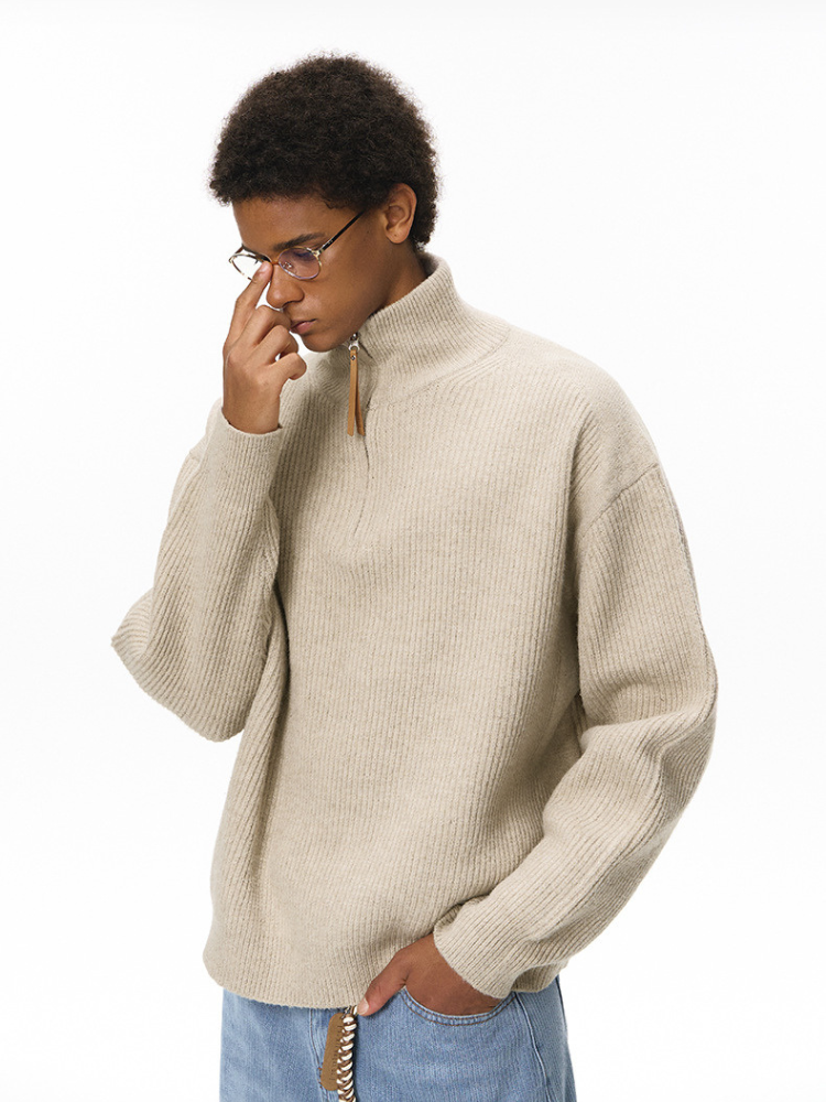 Mock-Neck Sweater
