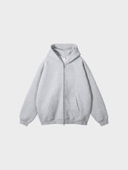 Paper Straight  Zipper Hoodie