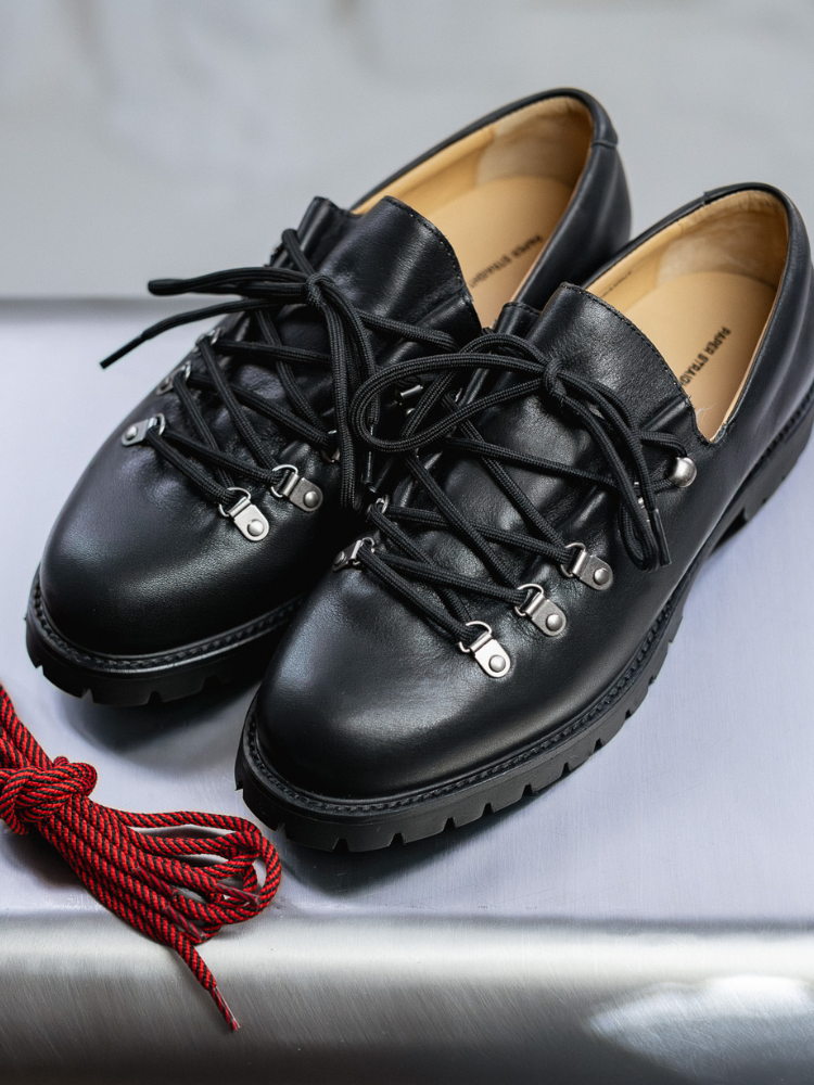 Heritage Derby Leder Schwarz