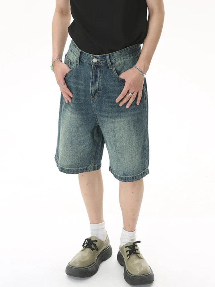 Paper Straight Retro Denim Shorts