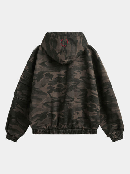 Paper Straight Camouflage Workwear Hoodie