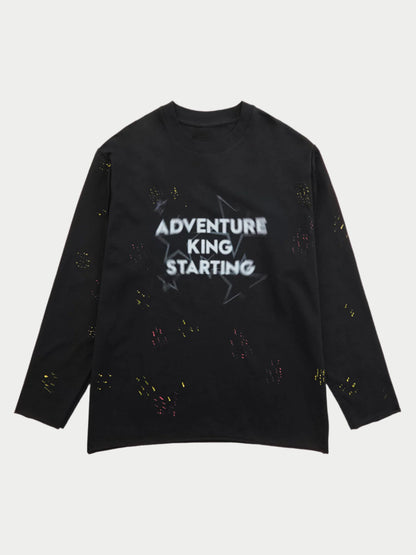 Paper Straight Star King Long Sleeve T-shirt