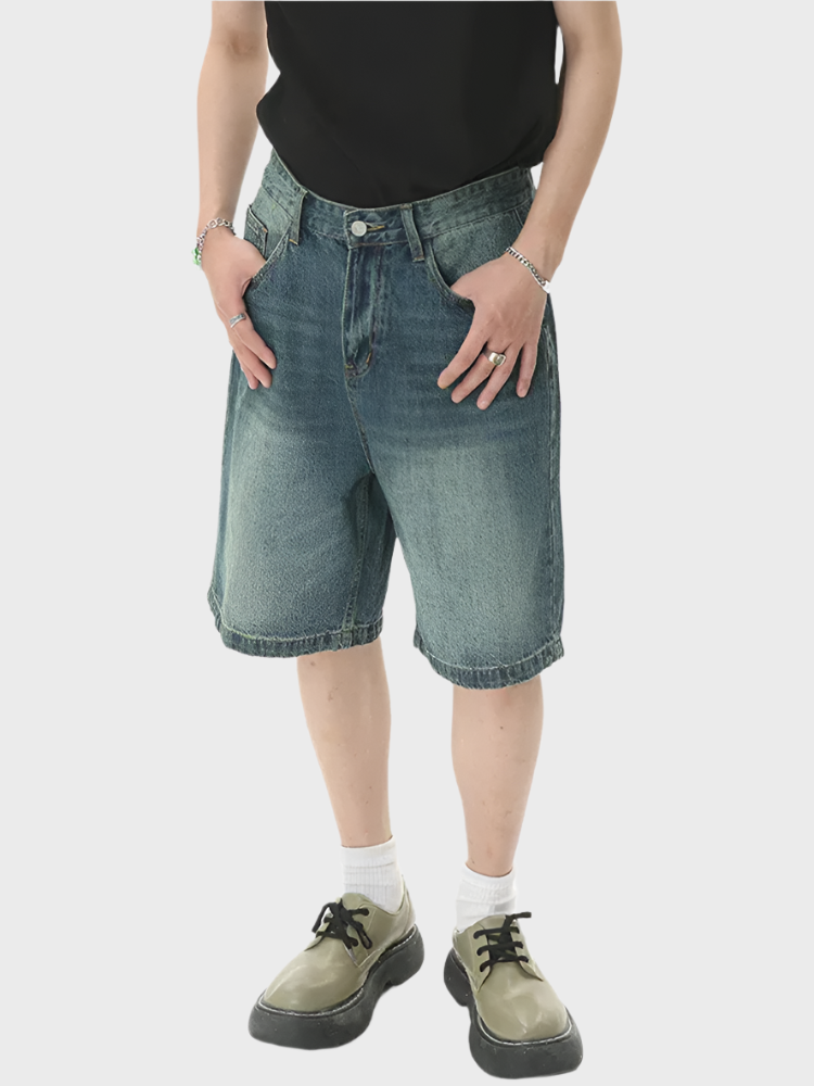 Paper Straight Retro Denim Shorts