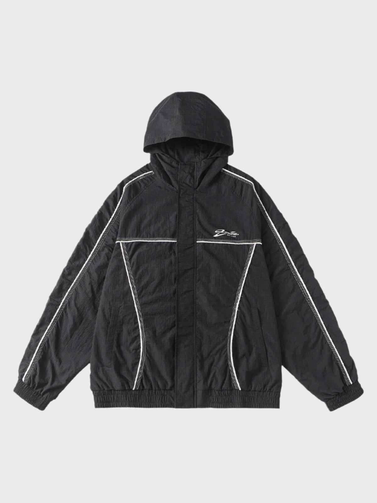 Paper Straight Wind Hooded Jacket