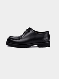 Lug Moc Derby Black