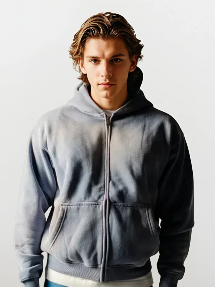 Paper Straight Spring Washed Hoodie