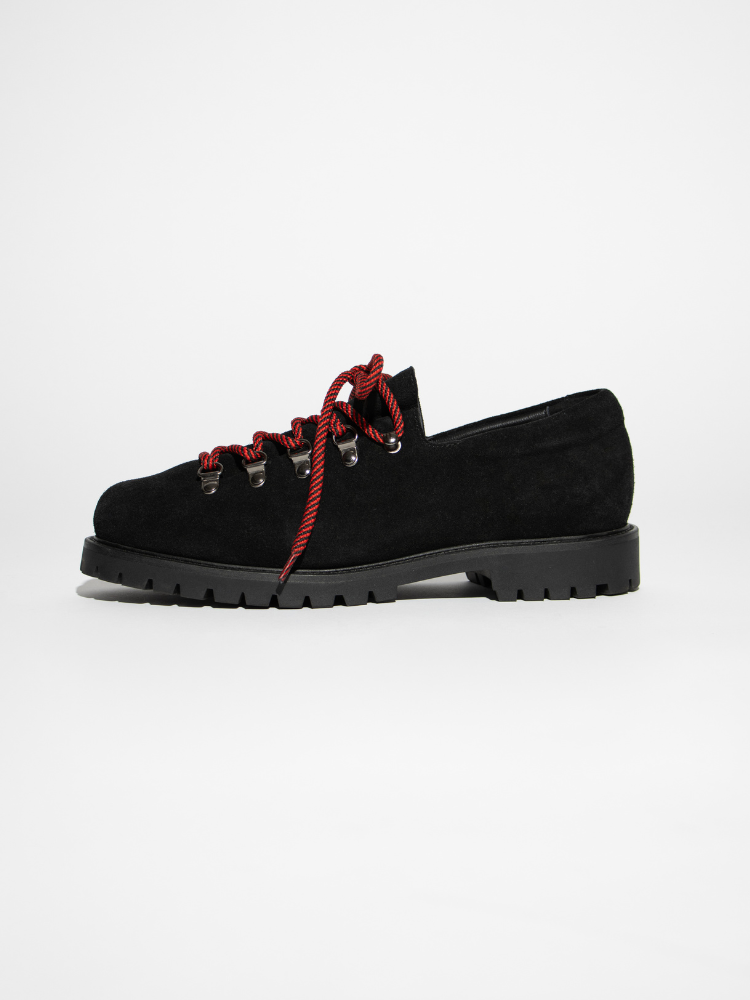 Heritage Derby Black Suede