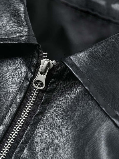 Paper Straight Leather Cycle Jacket