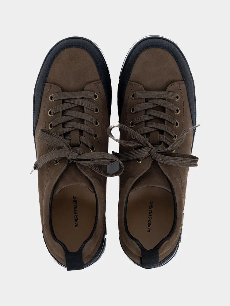 Paper Straight Alpine Hiker Brown — top-down, pair