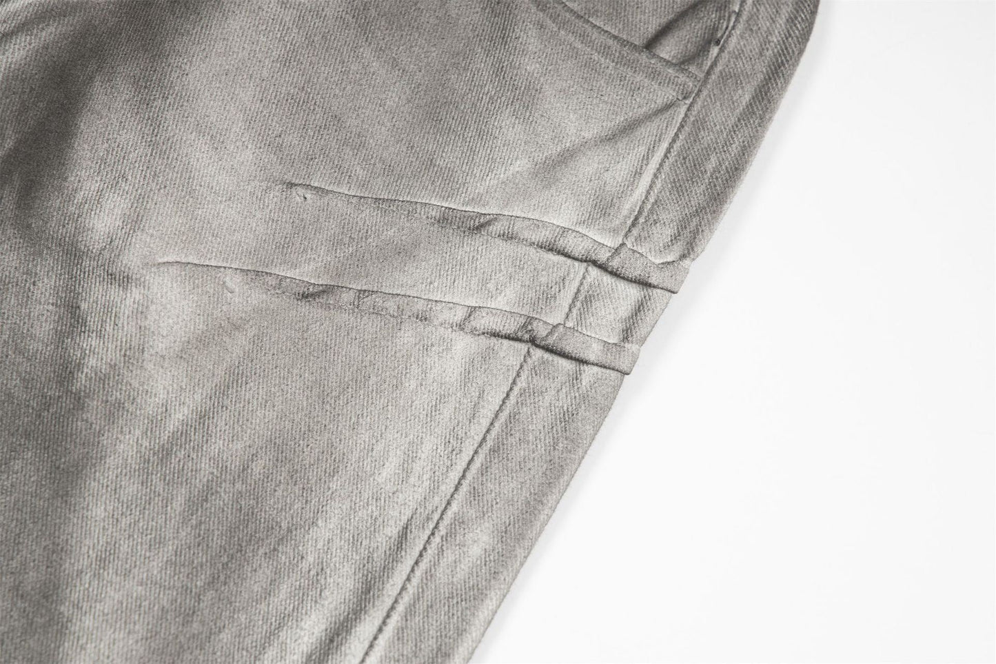 Paper Straight Raw Edge Jeans