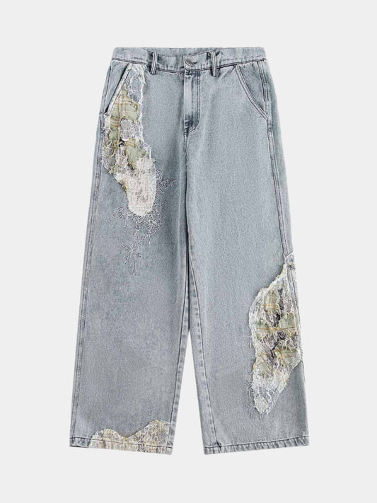 Paper Straight Mosaic Straight Jeans