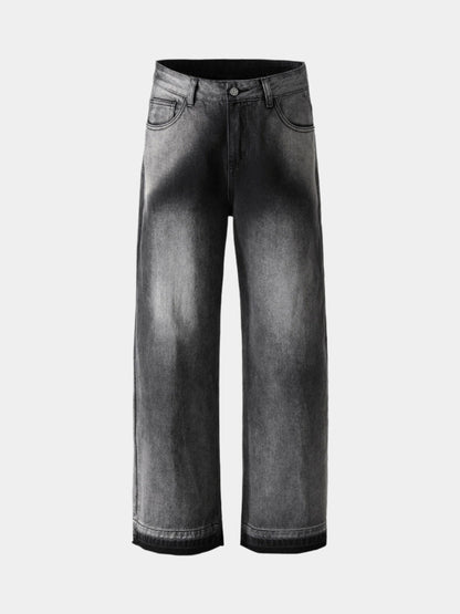 Paper Straight Washed Edge Jeans