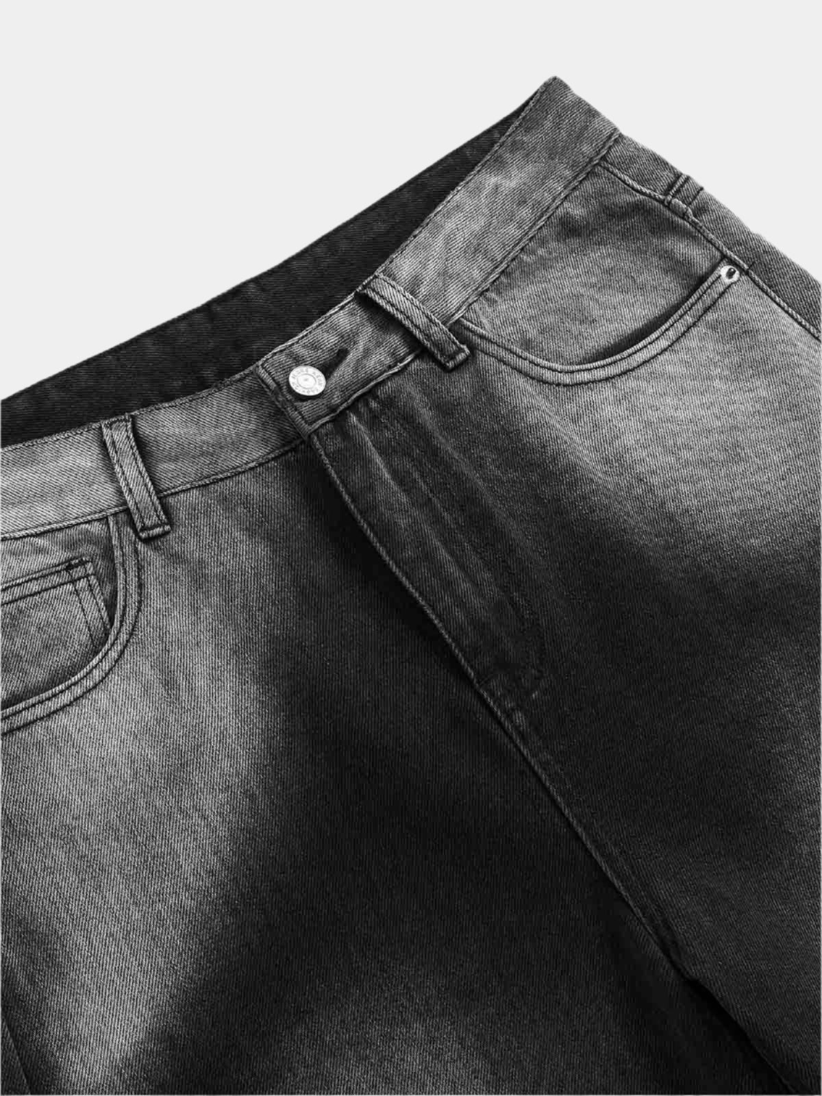 Paper Straight Washed Edge Jeans