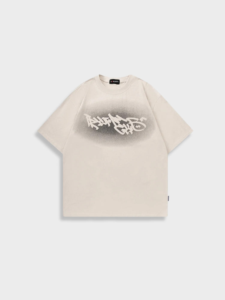 Paper Straight Y2K Letter Tee