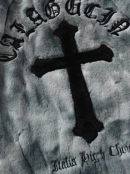 Paper Straight Cross Fleece Jacket