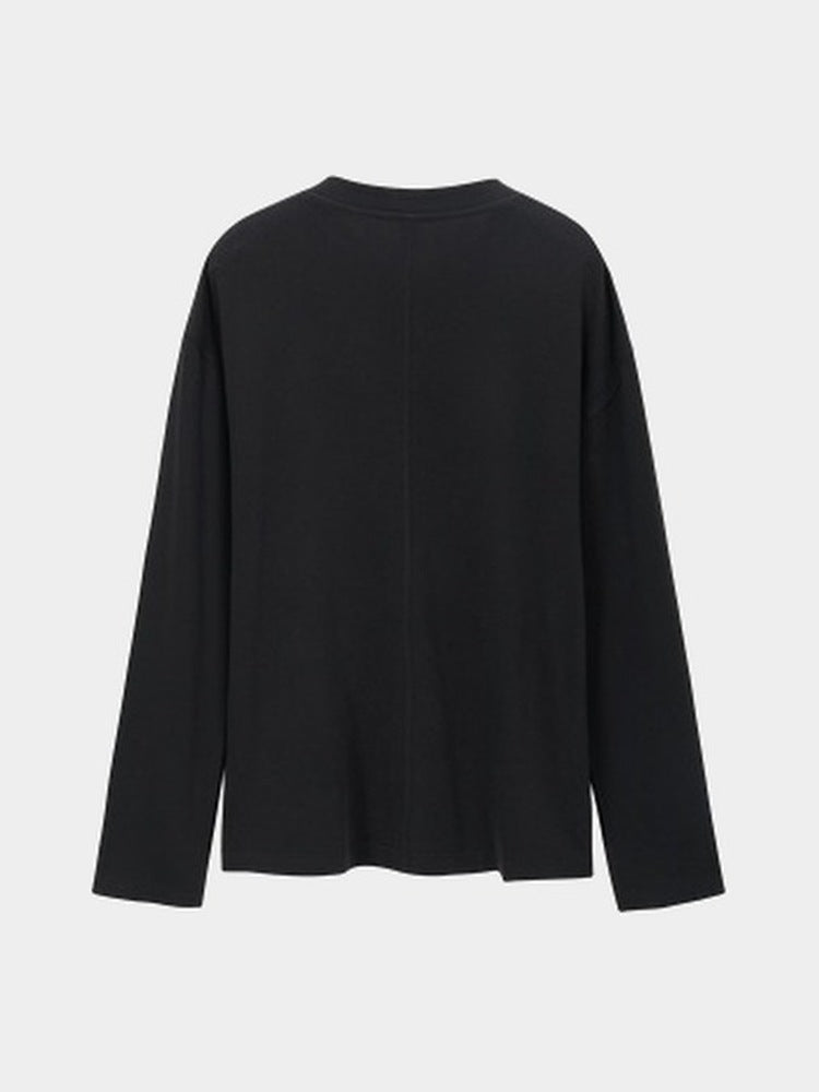 Paper Straight Bracken Henley black — back