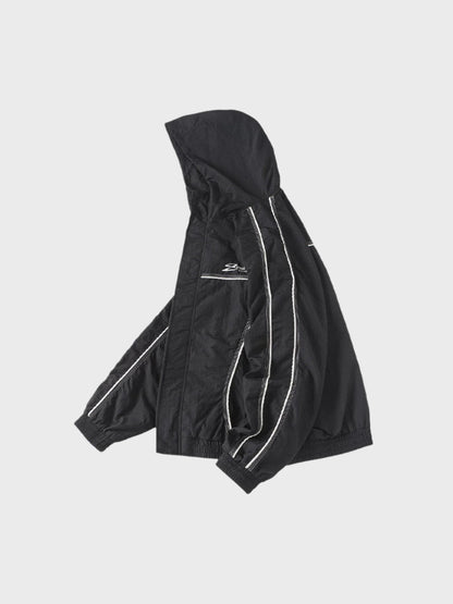 Paper Straight Wind Hooded Jacket