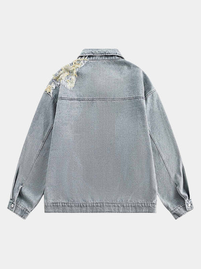 Paper Straight Mosaic Denim Jacket