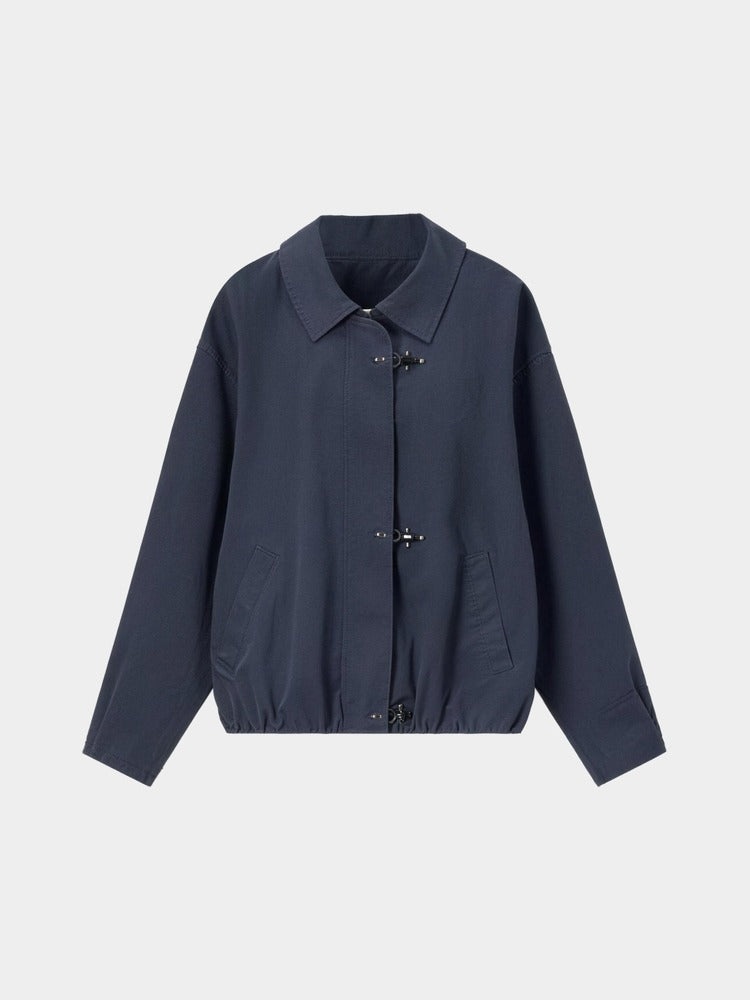 Moor Jacket in Navy, front