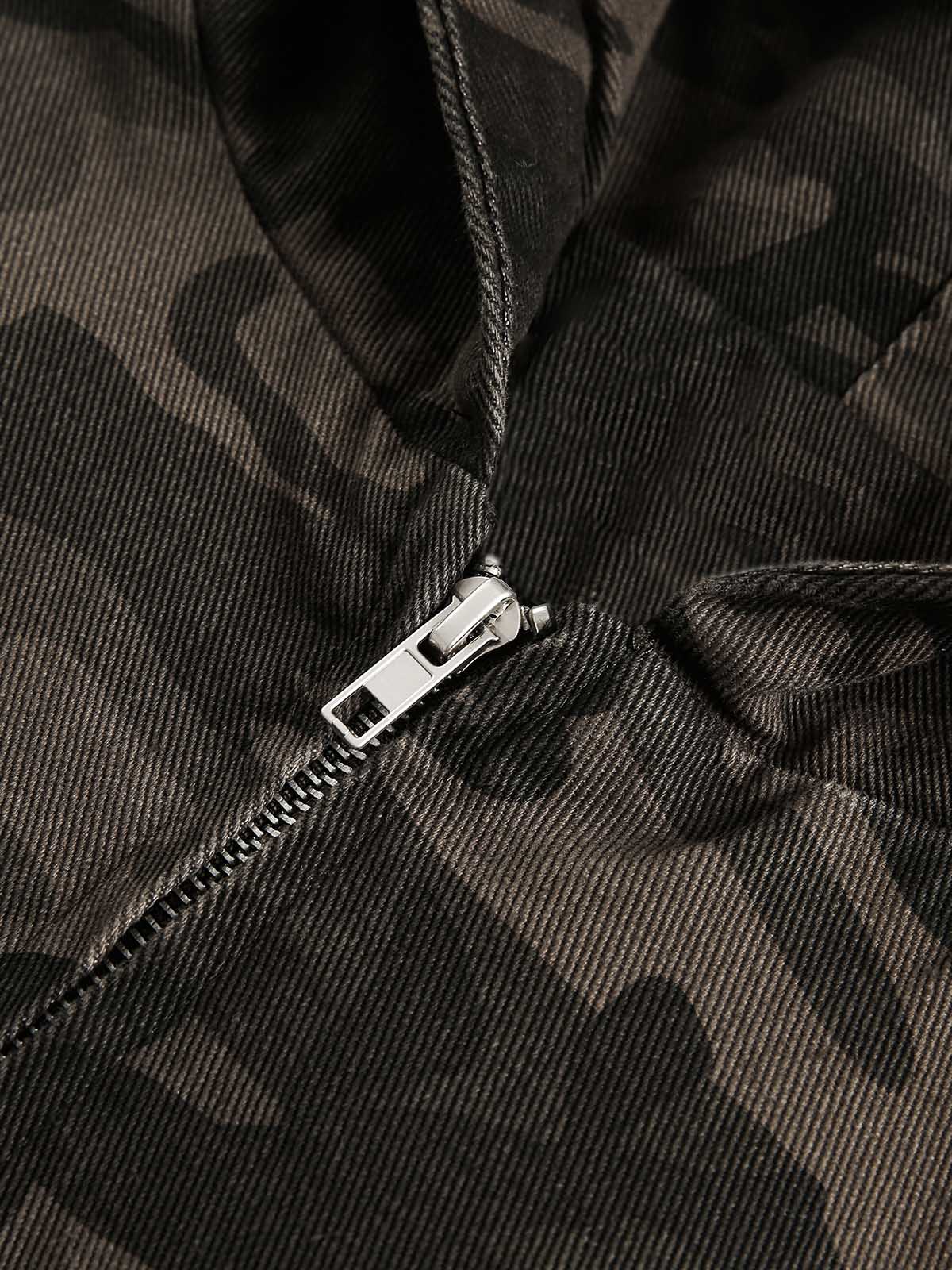 Paper Straight Camouflage Workwear Hoodie