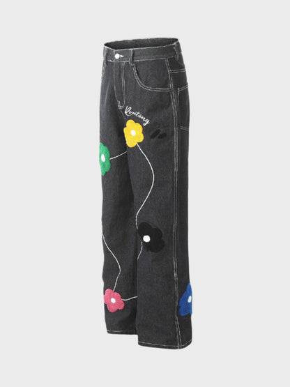 Paper Straight Flower Road Jeans