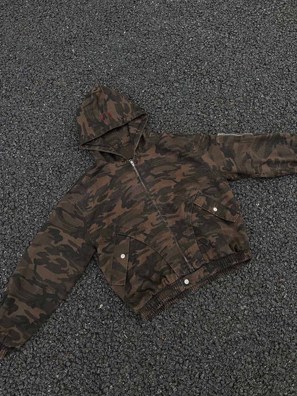 Paper Straight Camouflage Workwear Hoodie