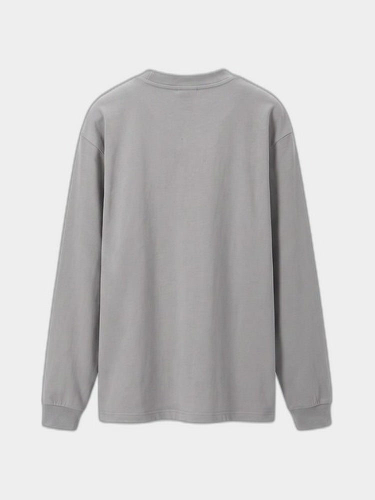 Paper Straight Fen Long Sleeve dusk grey — back
