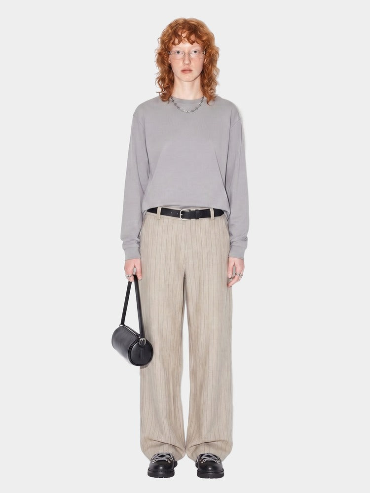 Paper Straight Fen Long Sleeve dusk grey — worn on model