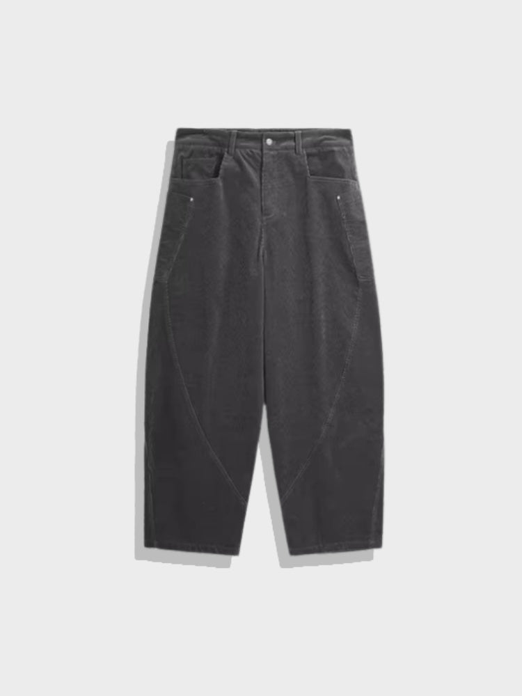 Paper Straight Loose Fit Corduroy Trousers