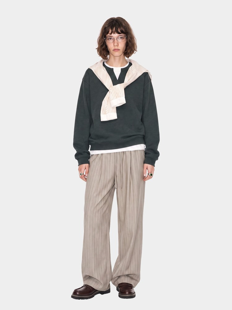 Paper Straight Holt Trouser sand — worn on model
