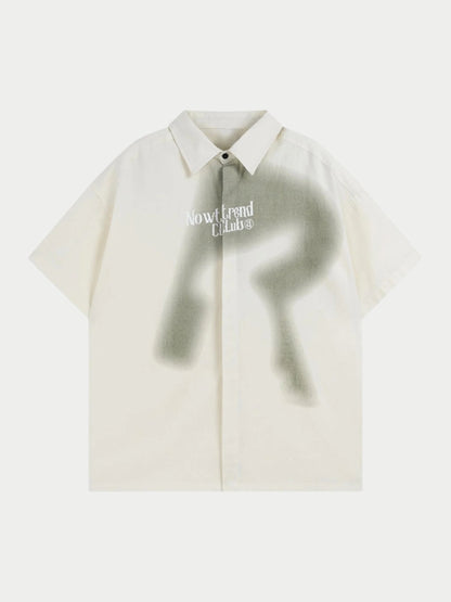 Paper Straight-Loose-Short-Sleeve-Shirt