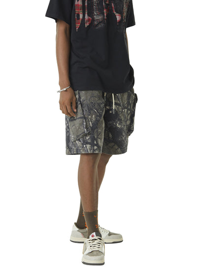 Paper Straight Urban Camo Shorts