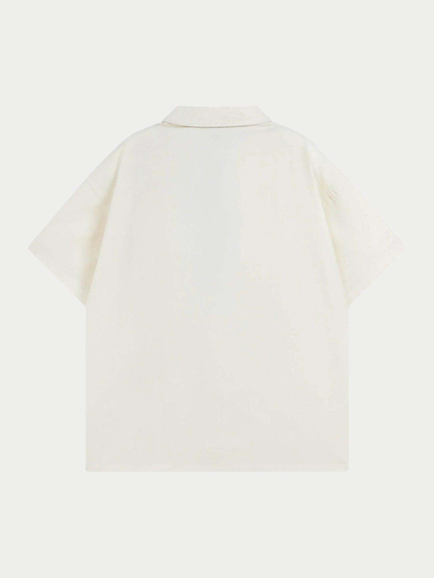 Paper Straight-Loose-Short-Sleeve-Shirt